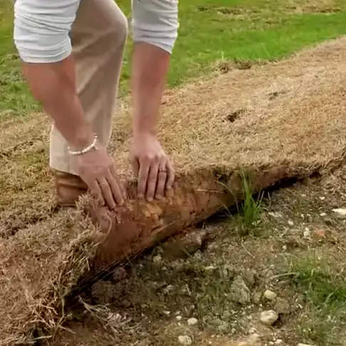 Bare, graded yard ready for new sod installation in the Fort Worth area