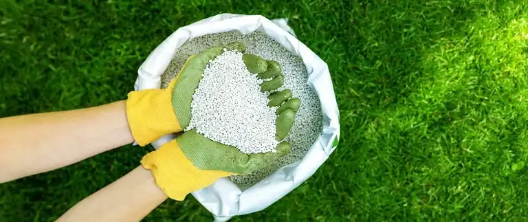 Granular lawn fertilizer pellets