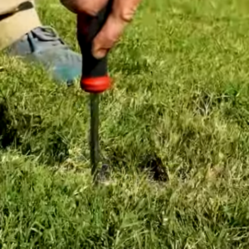 How to test soil compaction with a screwdriver